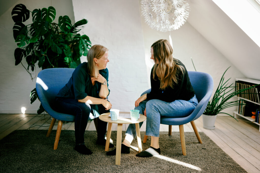 Ph.d.-studerende i coaching-session